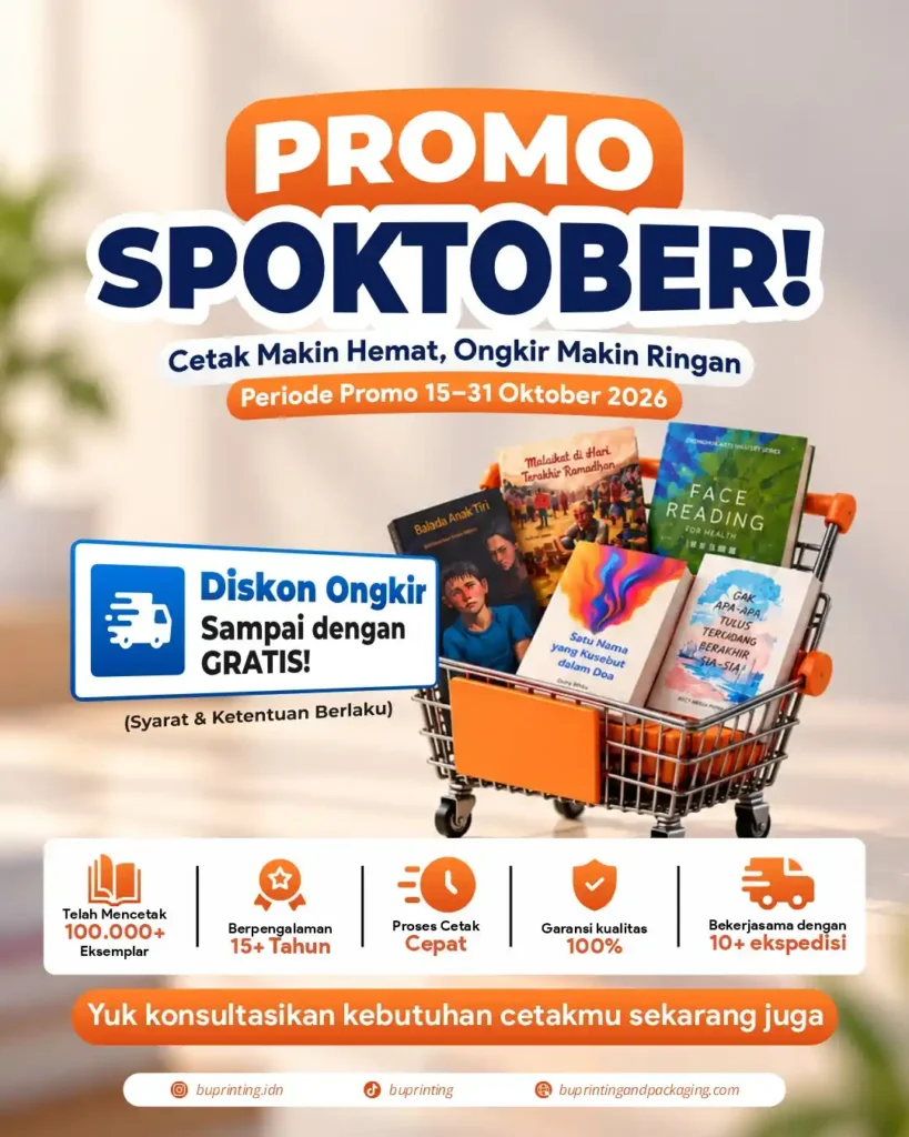Vertical Banner - Campaign Promo Spoktober Cetak Buku BU Printing