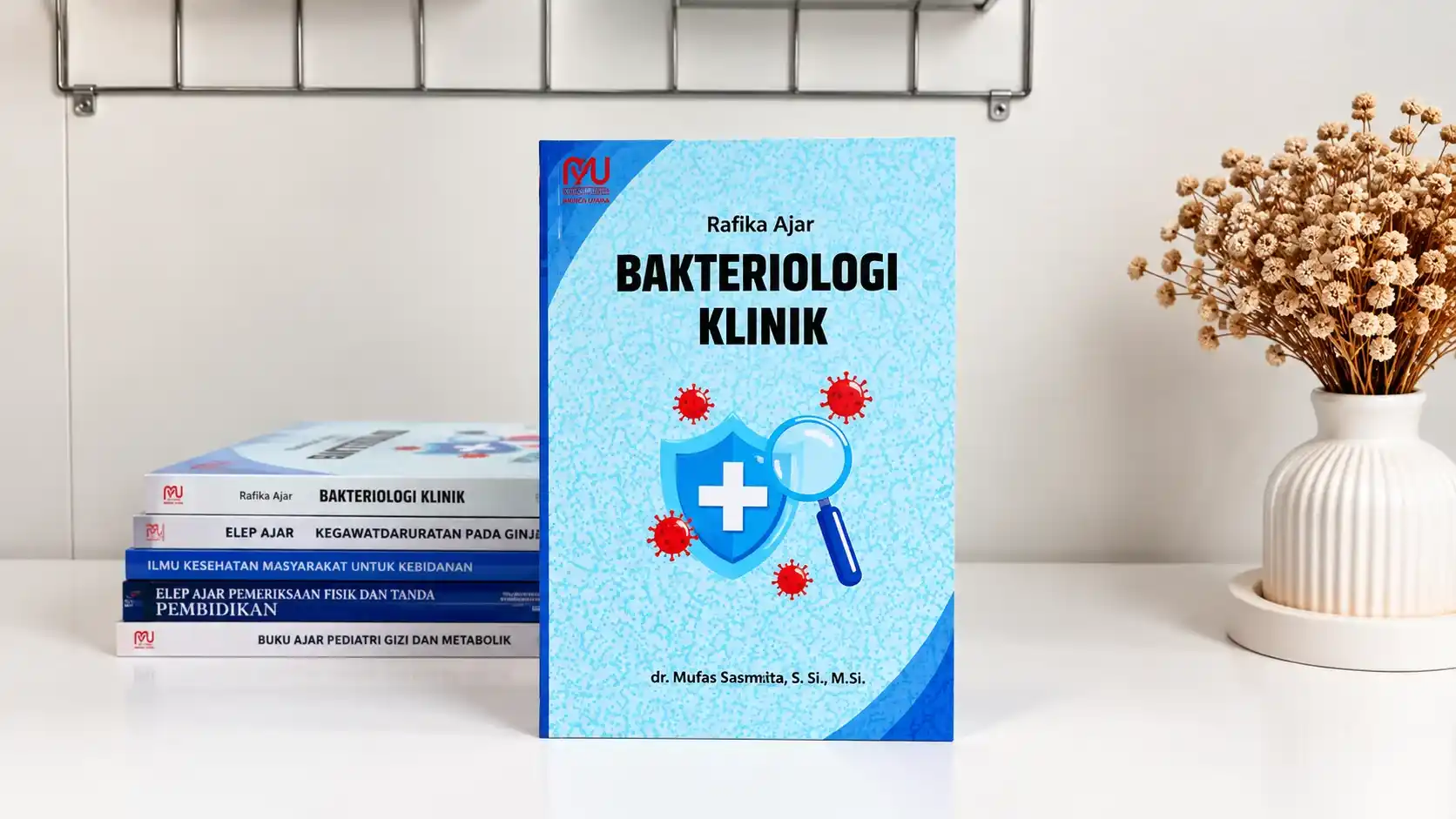 Visual Mockup Galeri Cetak Buku Ajar - Bakteriologi Klinik