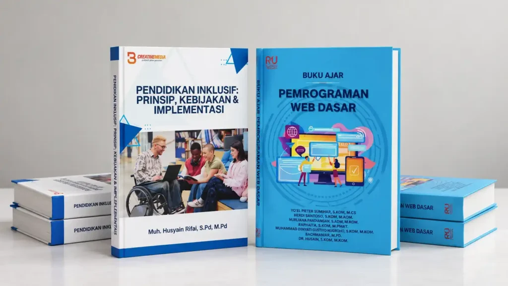 Visual Mockup Galeri Cetak Buku Ajar & Referensi